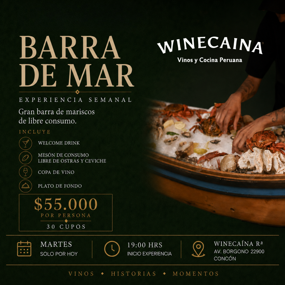 Barra de Mar en Winecaína Concón